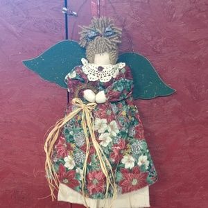 Rustic Christmas Angel hanging